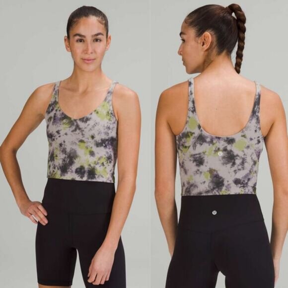 LULULEMON Align Tank Top Size 14 Radial Tie Dye Mauve Grey Multi - Picture 1 of 7
